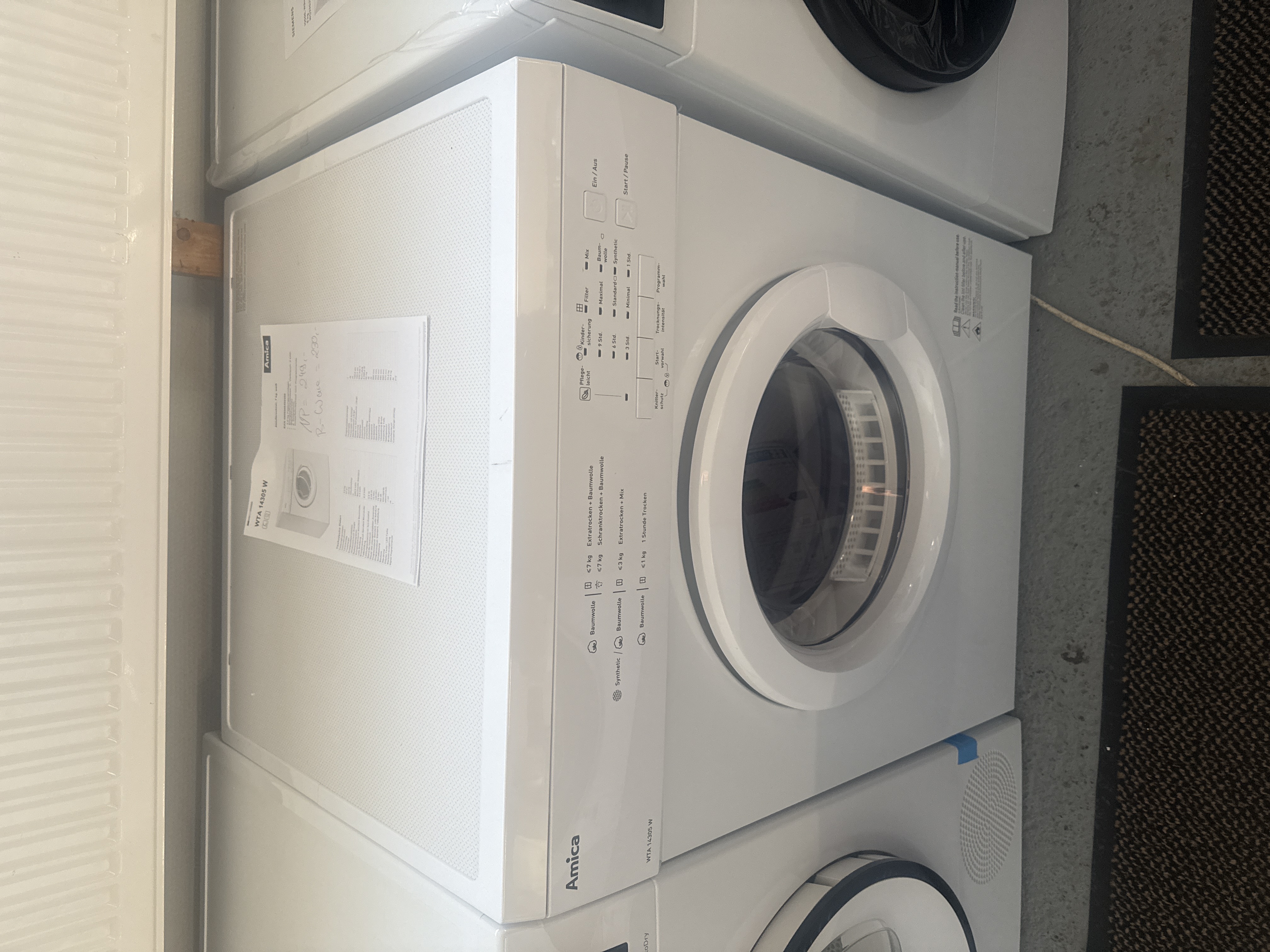 Ablufttrockner Amica 7Kg WTA14305W 