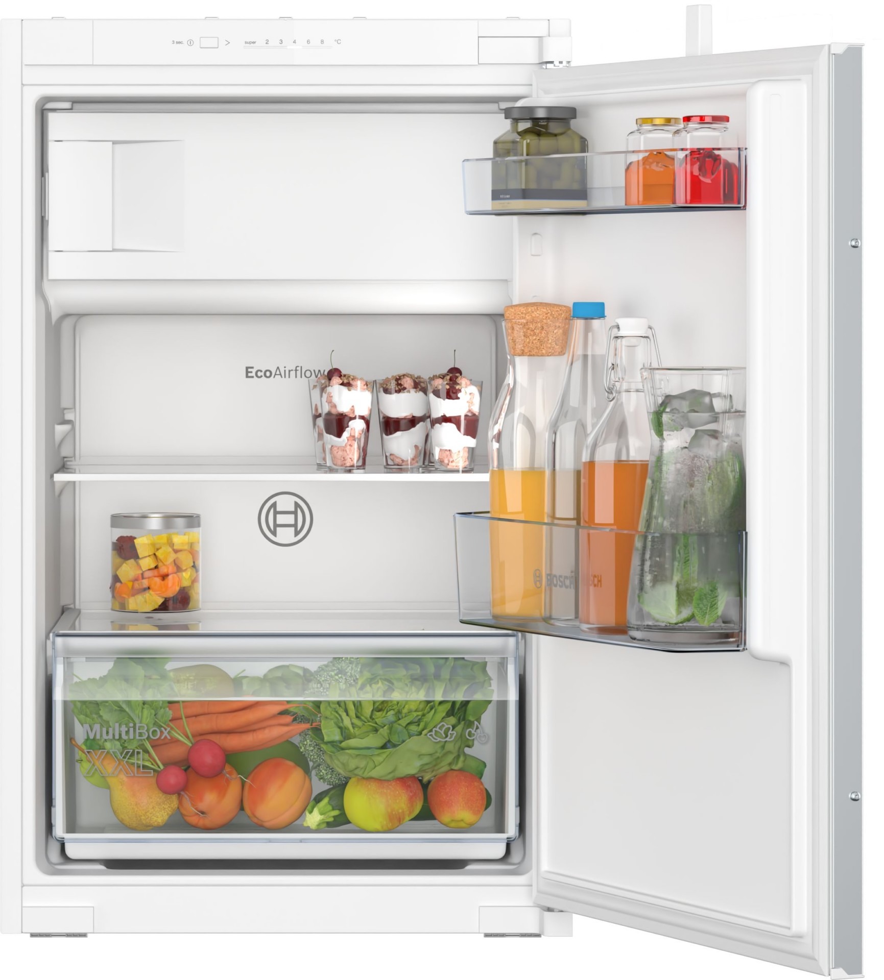 Einbaukühlschrank mit Gefrierfach 88 cm